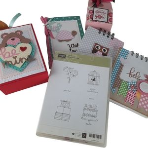 Stampin Up BONS MOMENTS Stamp Set of 7 Birthday Anniversary Thanks